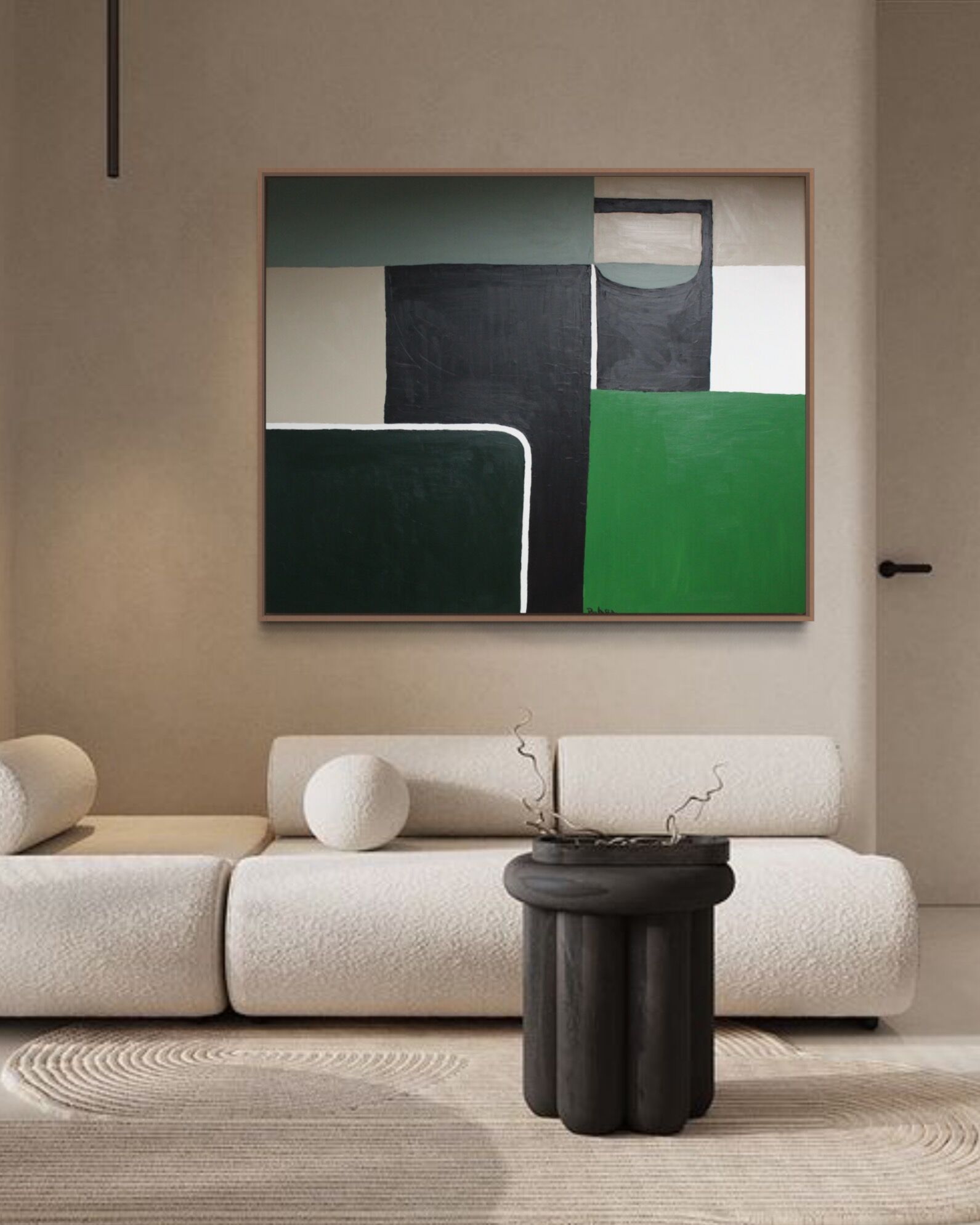 Abstrait géométrique vert no2