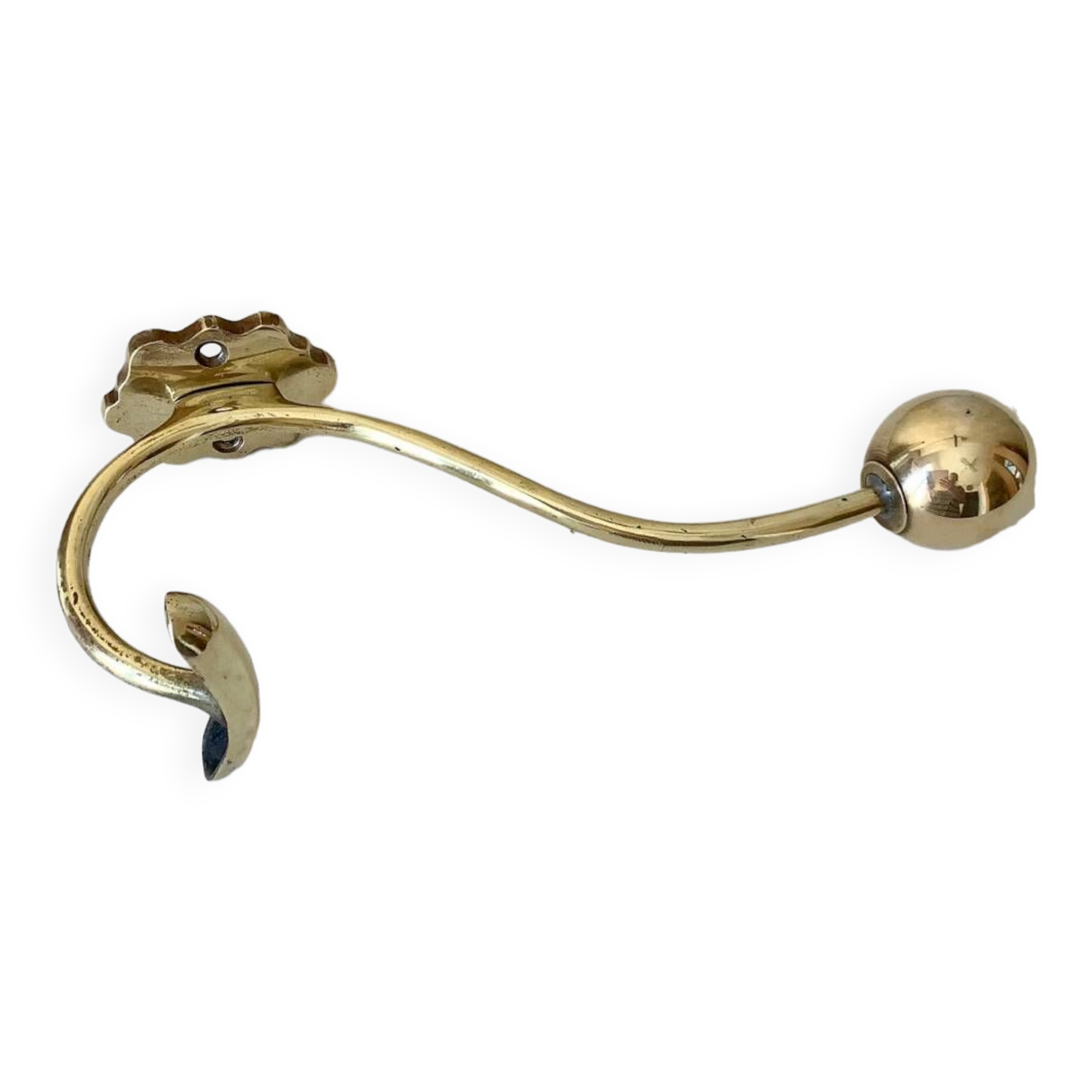 Brass coat rack or coat hook