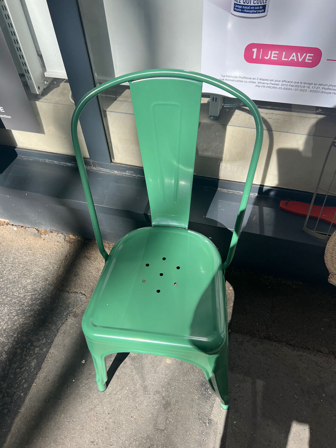 Green metal stackable chair sklum tolix spirit