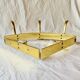 Antique gold aluminum corner wall coat rack
