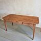 Antique French cherry wood dining table, early 20th century