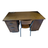 Bureau maître d'école et sa chaise