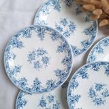 Rivanel blue dessert plates