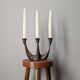Vintage bronze chandelier Scandinavian country decor