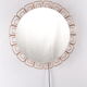 Miroir mural vintage Hillebrand avec éclairage Allemagne des années 1960 51cm