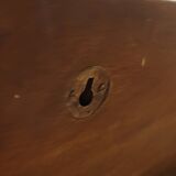 Wood and metal wall coat rack