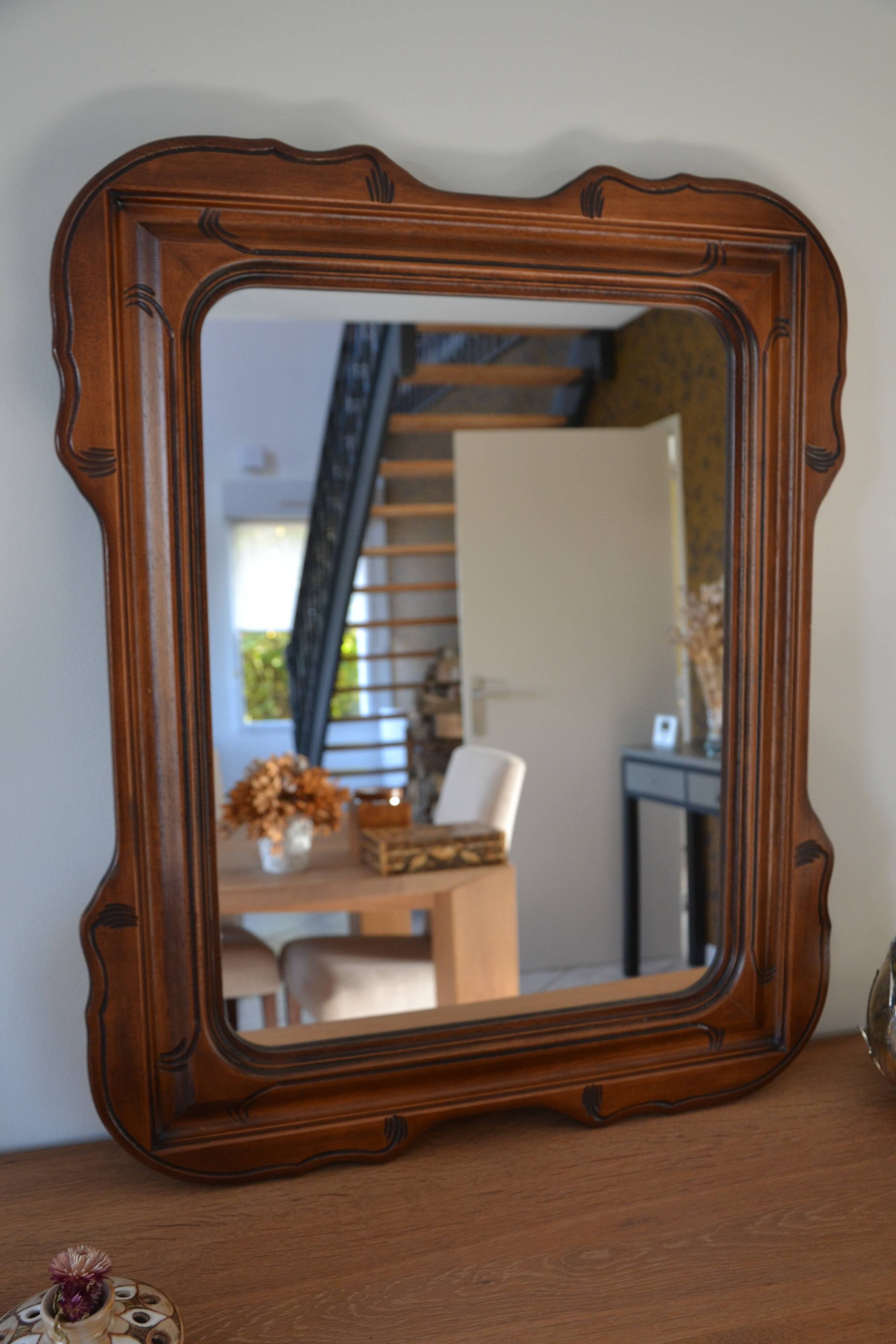 Wooden mirror