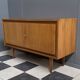 2-door wood sideboard or Record cabinet 1970s