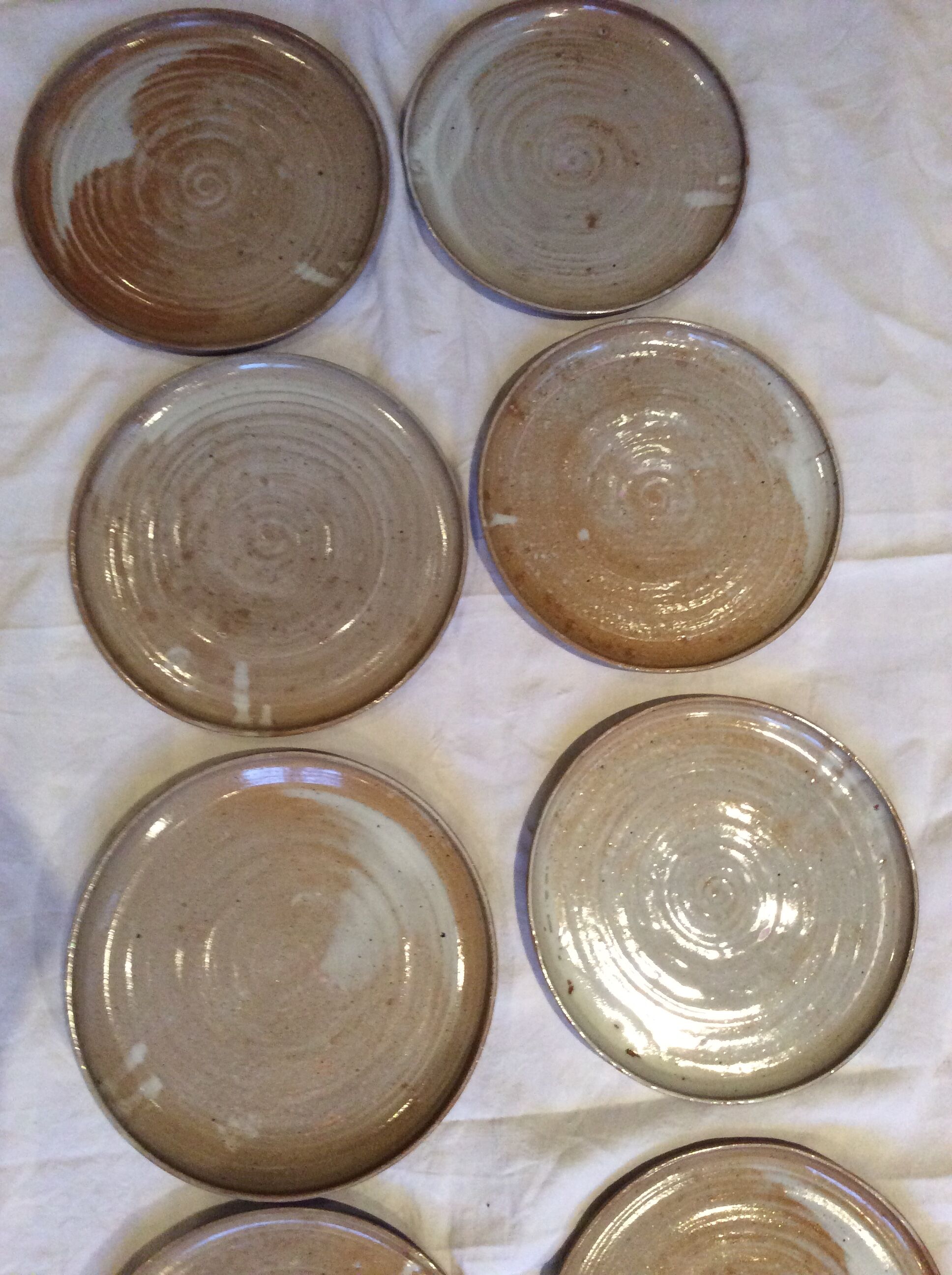 Vintage stoneware plates