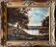 Tableau HST "Animated Lakeside Landscape" by Barbizon school, signed Décharme.