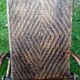 Armchair in rattan with rest foot 60s