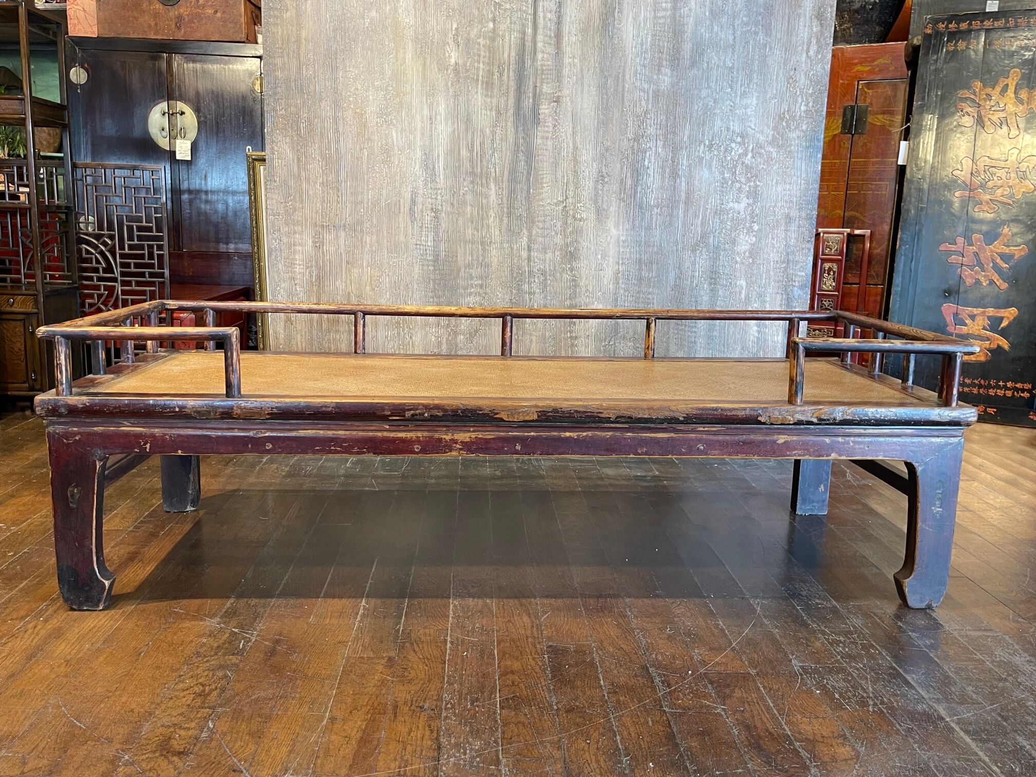 Antique daybed coffee table