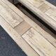 2 stripped farmhouse benches in solid oak 1950 200cm