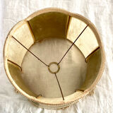 Lampshade vintage fringed velvet and pork bladder