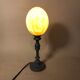 Vintage ostrich egg laying lamp