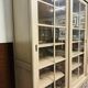 Country Classic oak Bookcase with sliding doors