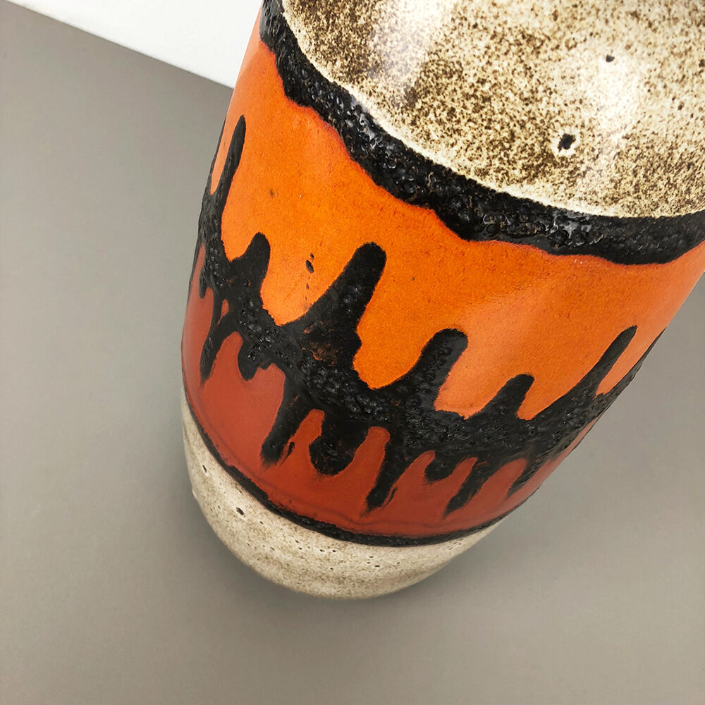 Floor vase fat lava "284-47" vase by Scheurich, Germany, 1970s