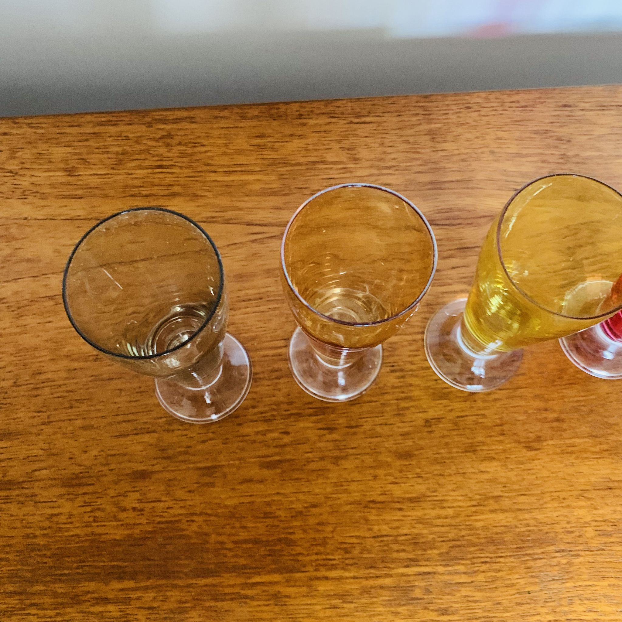 Ensemble de 6 verres colorés Fains