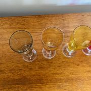 Ensemble de 6 verres colorés Fains