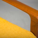 Chaise longue danoise du milieu du siècle en teck attribuée à Ib Kofod-Larsen, années 1960