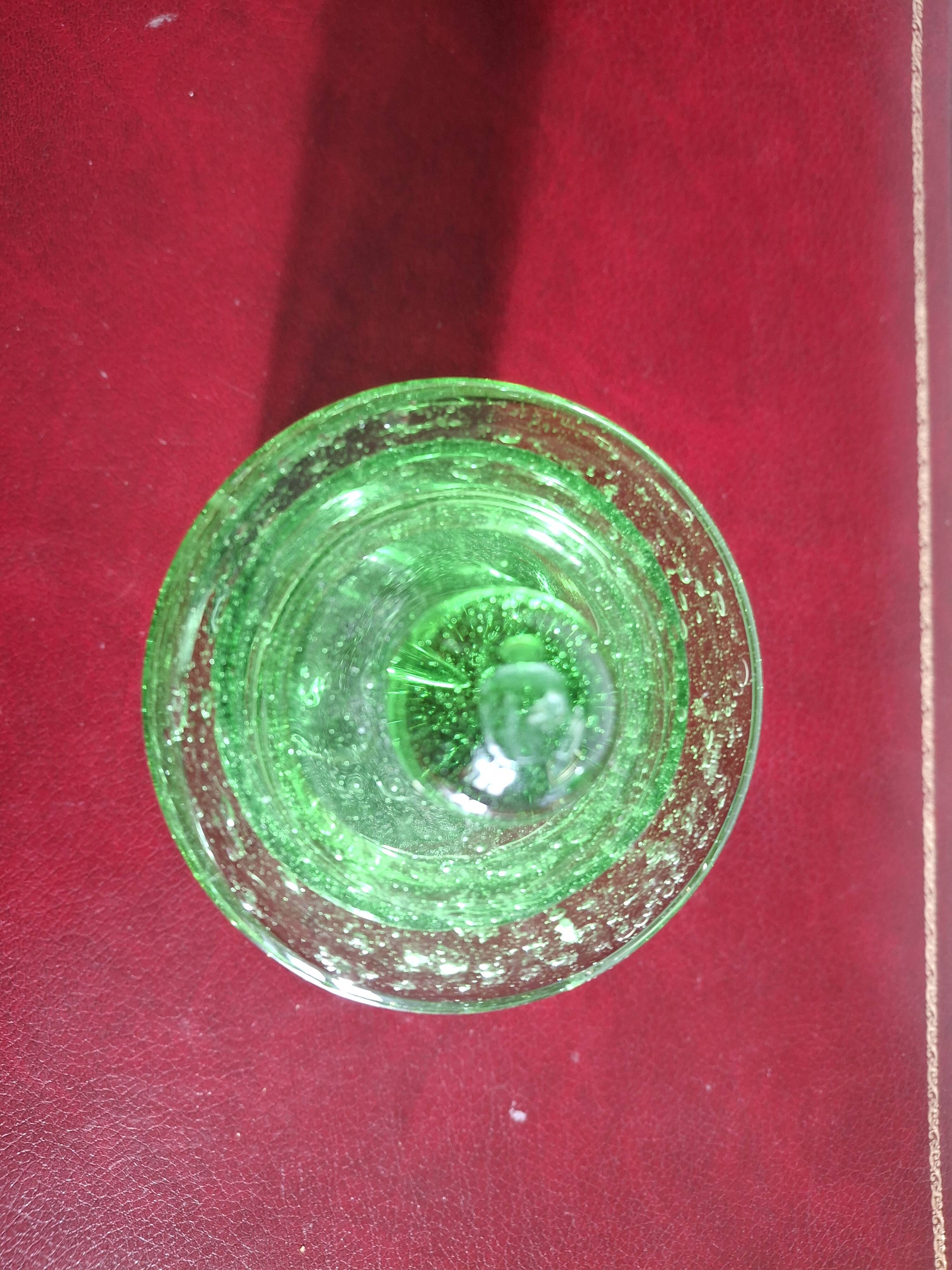 Candy dish for deserving children, Biot bubble glass, also known as an apothecary jar