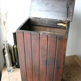 Large old wooden box