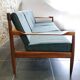 Vintage Scandinavian 3-seater canapé in solid wood