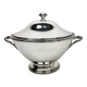 Vegetable Dish, Silver Metal Soup Tureen, Empire Style, Malmaison
