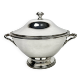 Vegetable Dish, Silver Metal Soup Tureen, Empire Style, Malmaison
