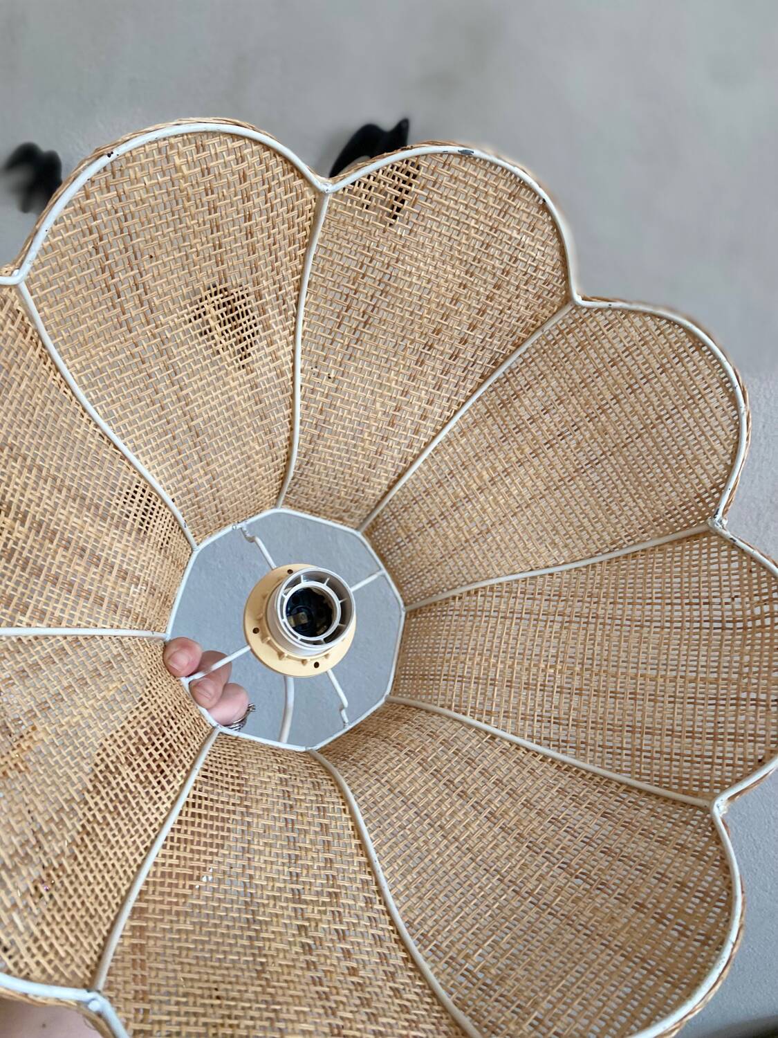 Vintage tulip pendant light