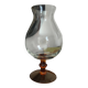 Vintage 70s glass stemmed vase