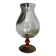 Vintage 70s glass stemmed vase