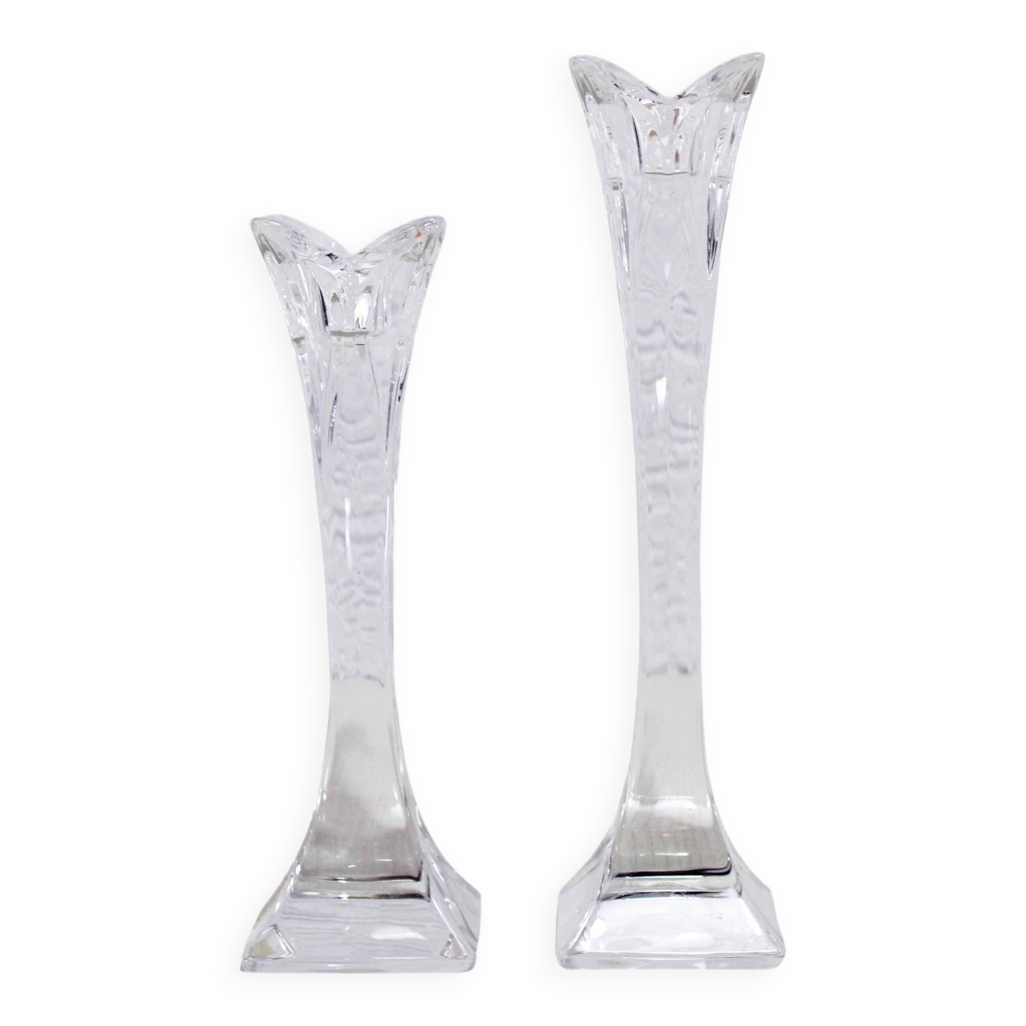 Pair of Nachtmann crystal candlesticks 1970