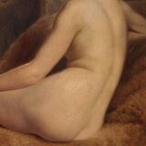 Nu féminin du XXe siècle, peinture signée P. Sieffert