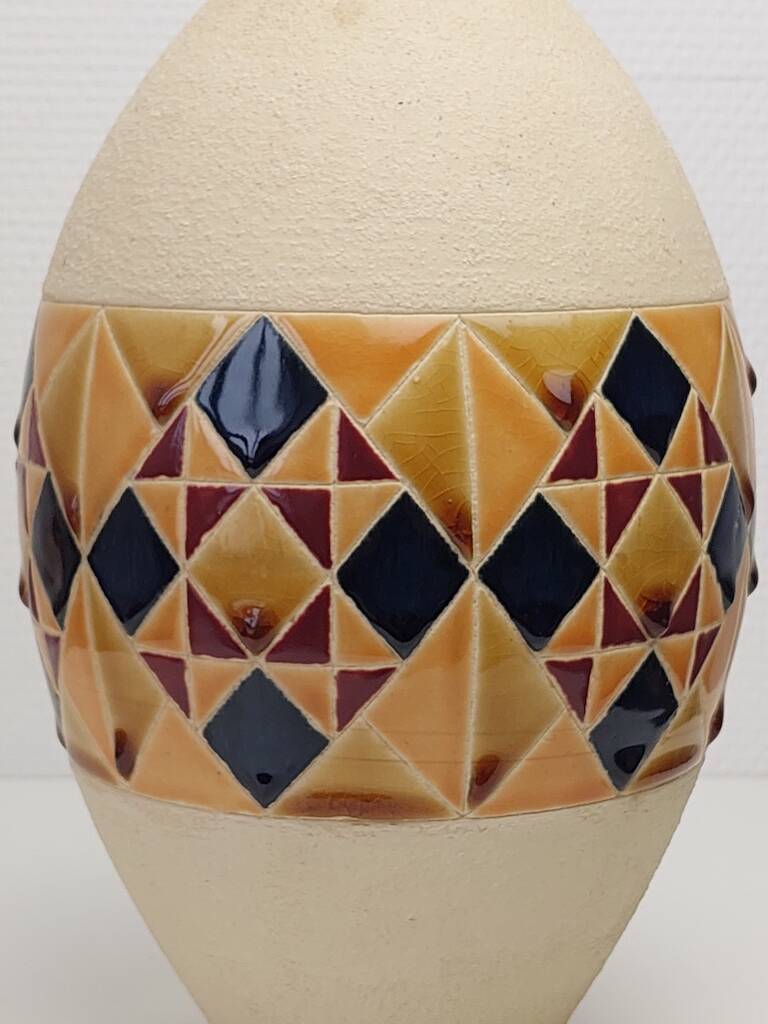 Vase céramique émaillée Art Deco.