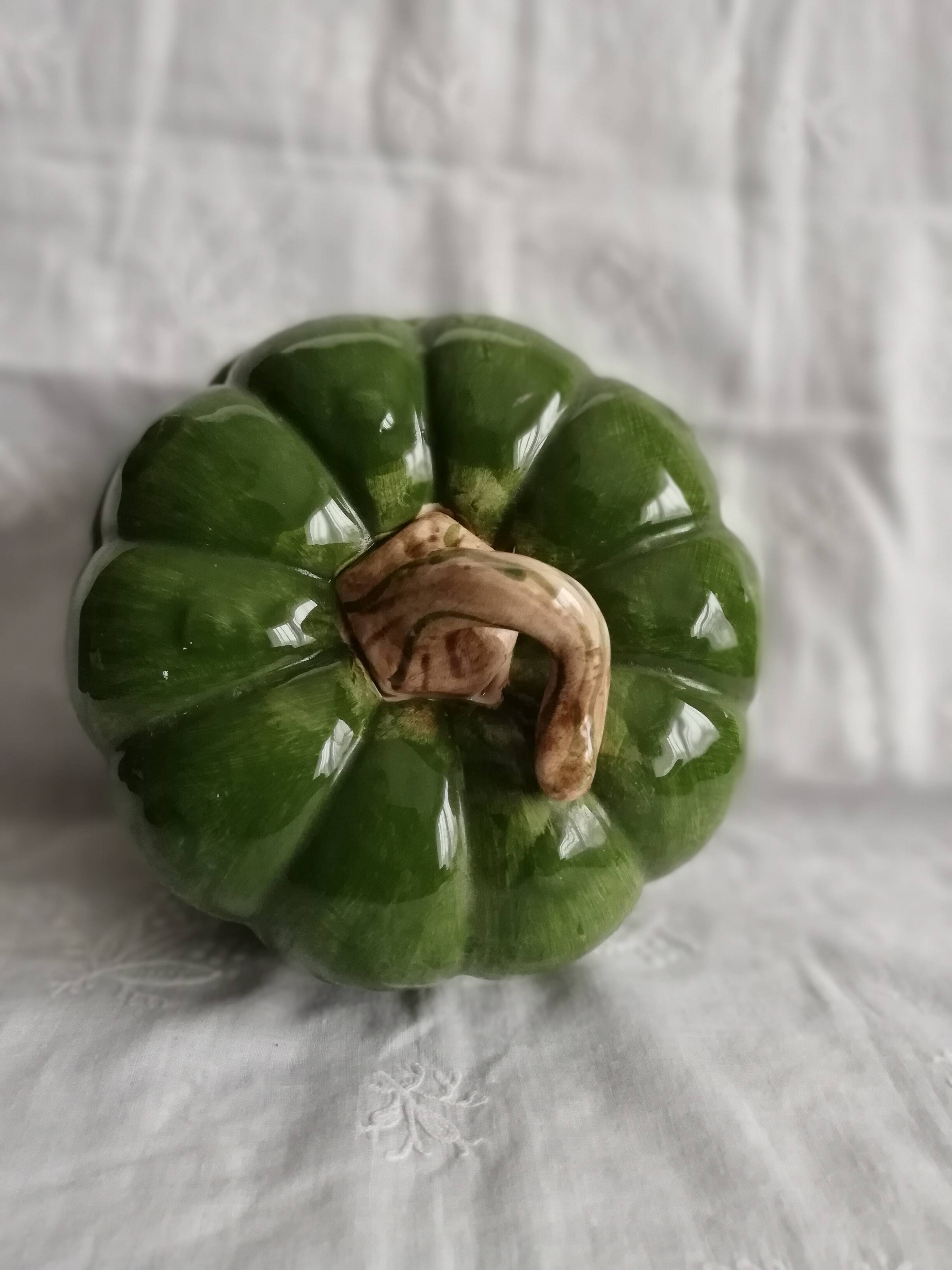 Vintage pumpkin ceramic pot