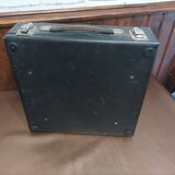 Japy portable typewriter, shiny black metal, 1950s