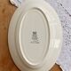 Vintage oval plate faience Saint-Amand model Maurice – Floral decoration