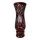Bohemian cut crystal vase, 1950, h= 29 cm.