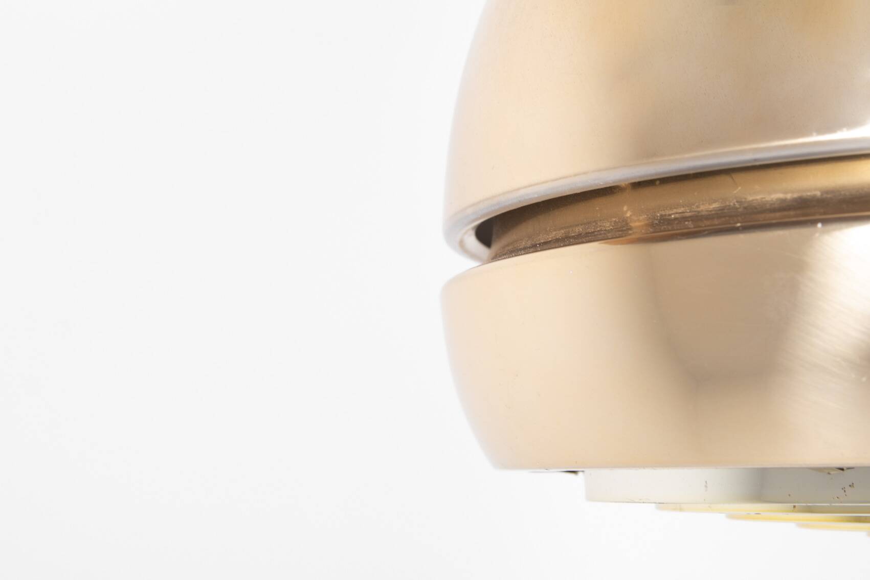 Mid- Century golden pendant lamp, Sweden