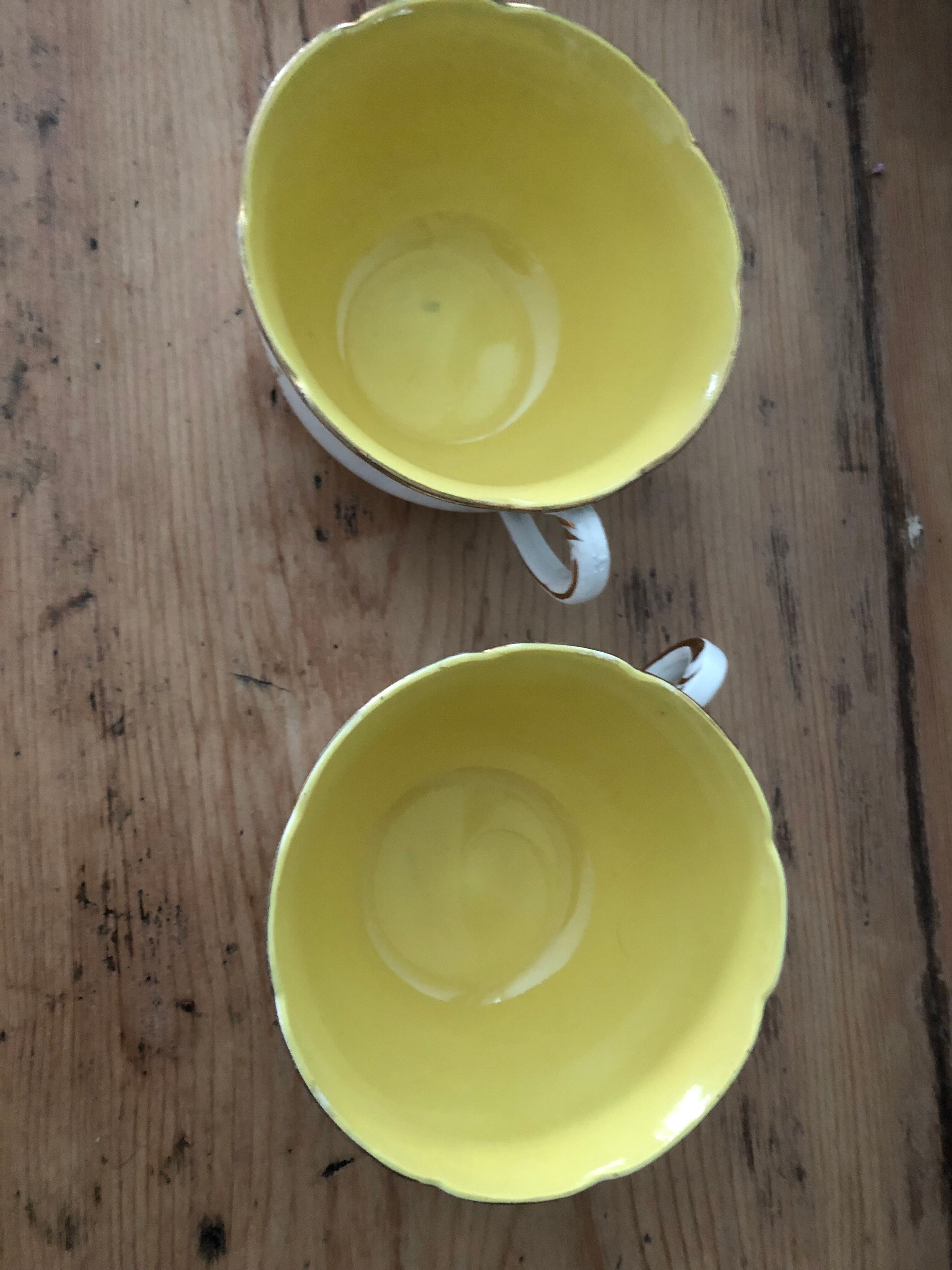 2 large Sarreguemines cups