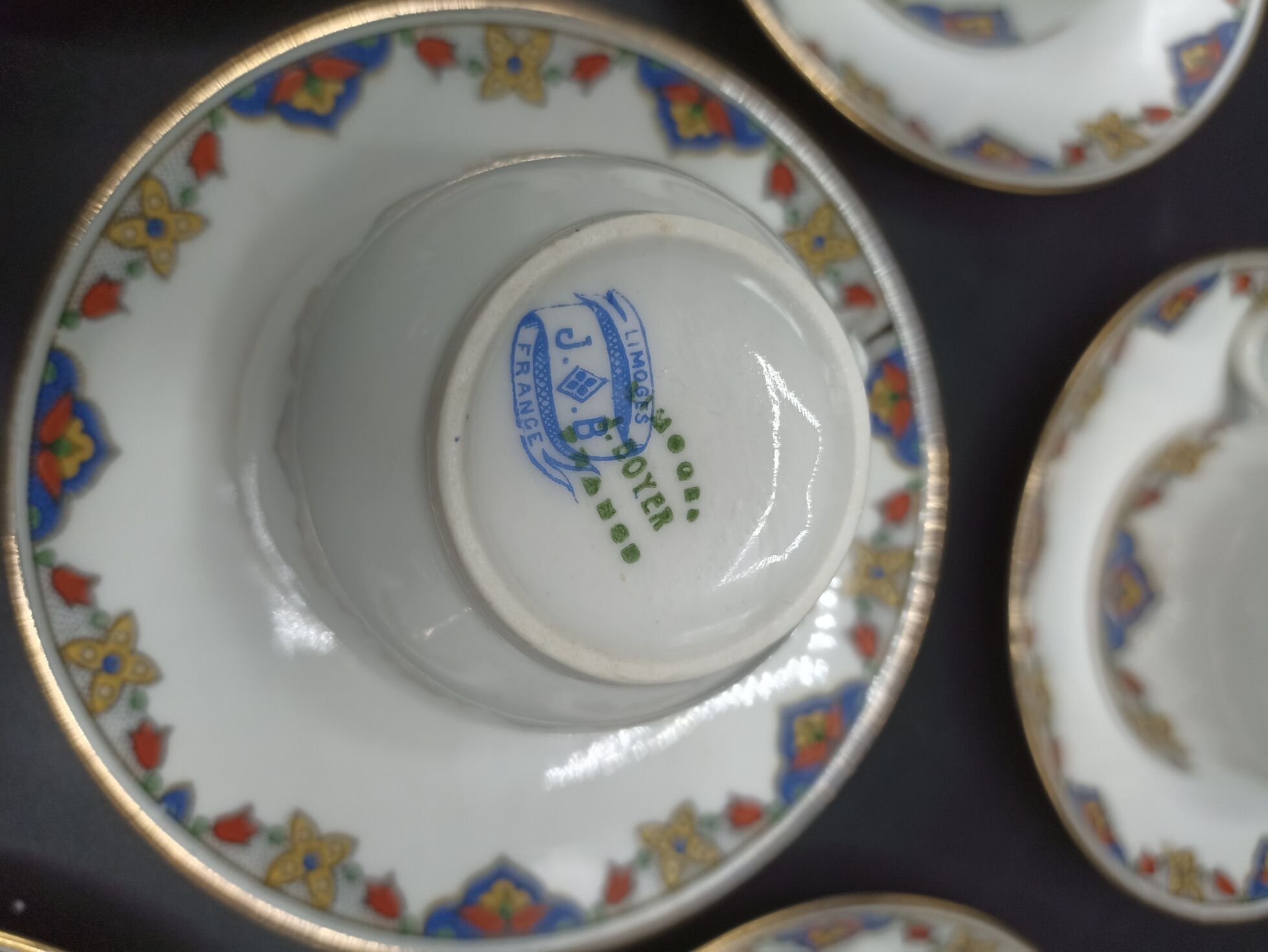 6 Cups art deco coffee - Jean Boyer