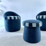 Set of 3 poufs/chairs