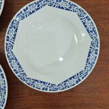 Set of porcelain plates from Moselle earthenware factory