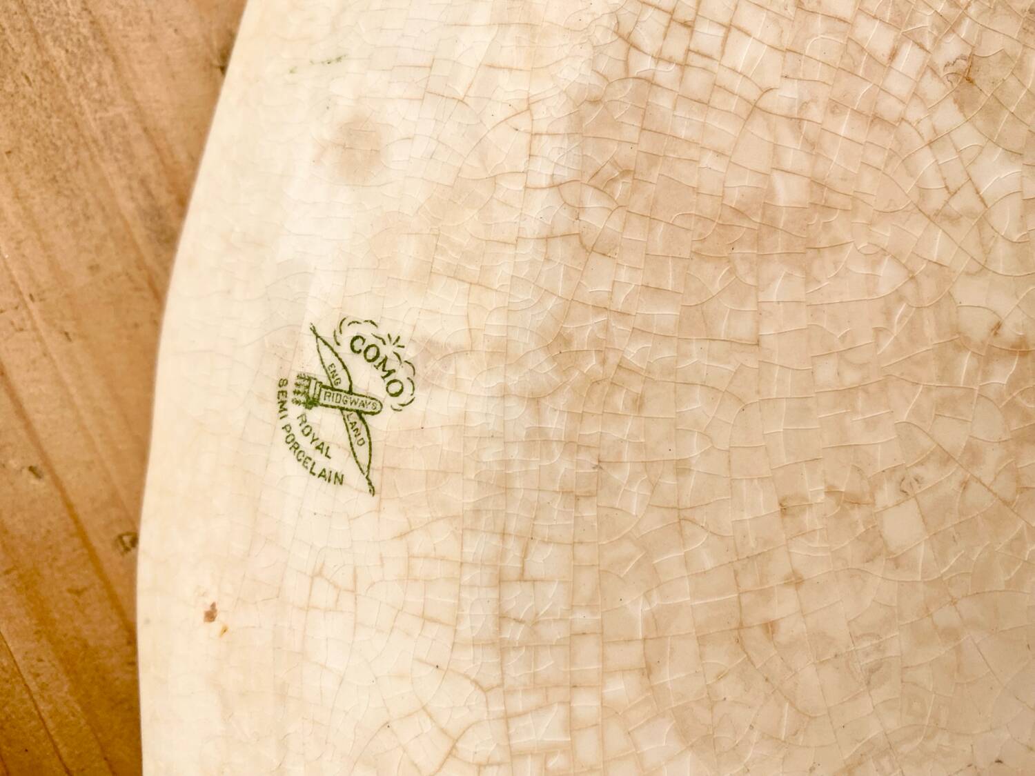 English porcelain dish