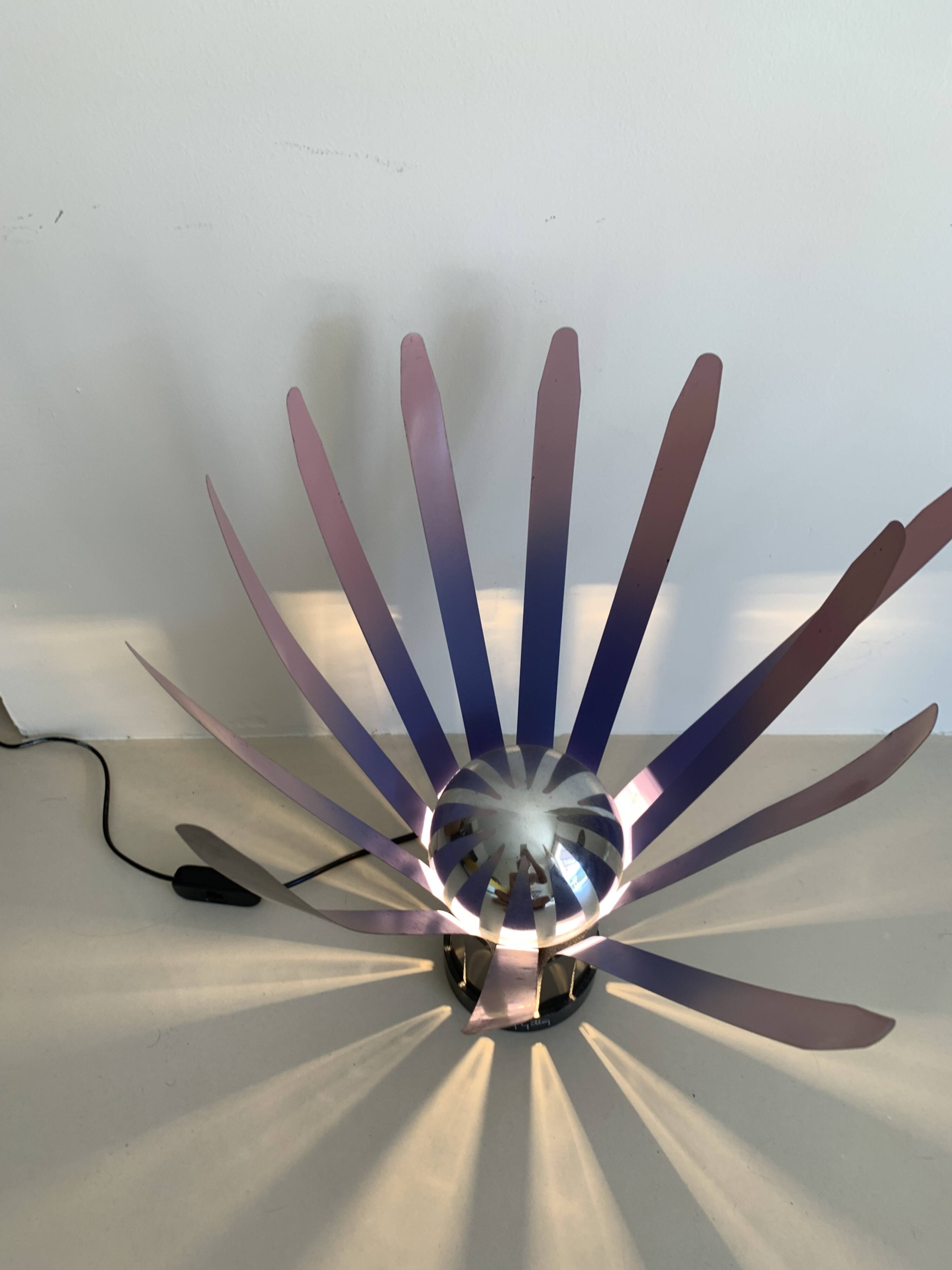 Vintage lamp 1980 "Flower" by Bernard Gitton - 44 cm
