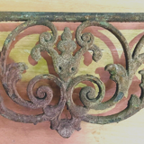 Carved console Louis XV style painted and gilded wood XX century