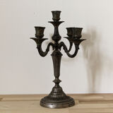 5-burner candlestick in silver bronze