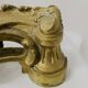 Chenet de style Louis XV en bronze ciselé XX siècle