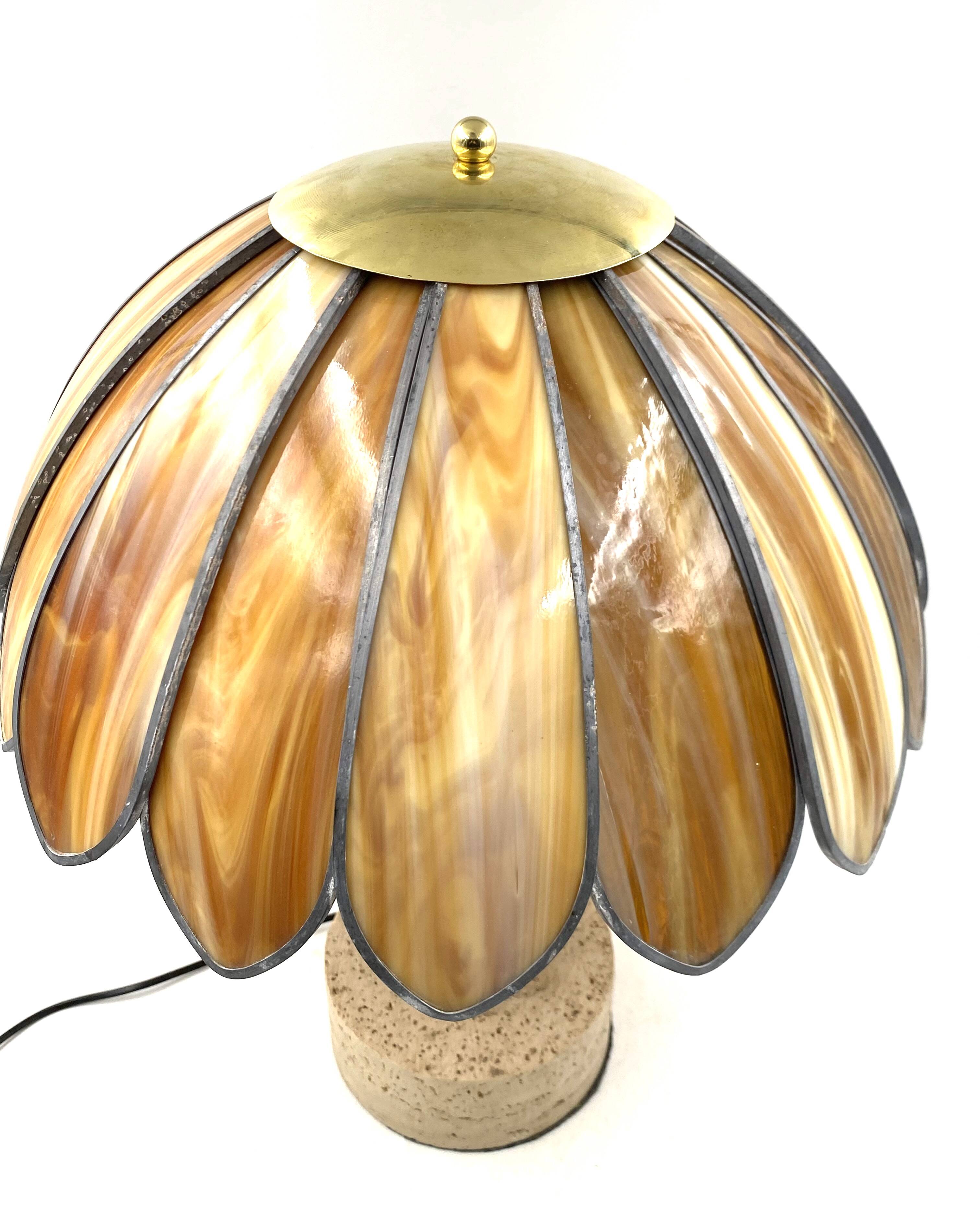 Hollywood regency important table lamp, Italy 1970 ca.
